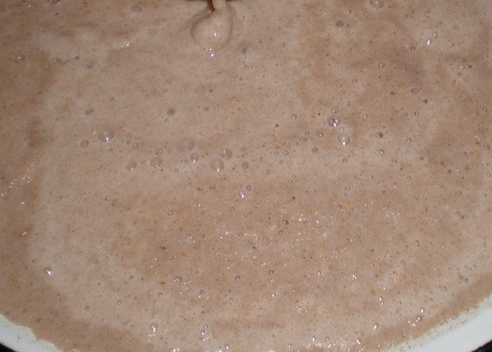 Жидкое тесто из гречневой муки для закваски пива